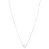 Collier argent  925 et zirconias 45cm