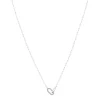 Collier argent 925 et zirconias 45cm