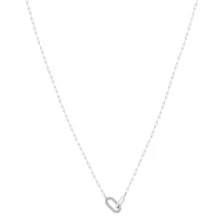 Collier argent 925 et zirconias 45cm
