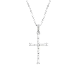 Collier argent 925 et zirconias 45cm