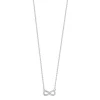 Collier argent 925 infini et zirconias 45 cm