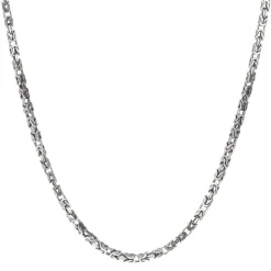 Collier argent 925 maille Balinaise 60cm