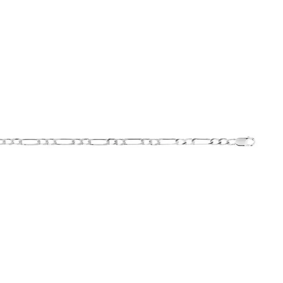 Collier argent 925 maille cheval double 55 cm
