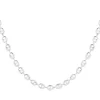 Collier argent 925 maille grain de café 45 cm