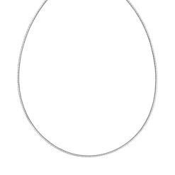 Collier argent 925 maille oméga 42 cm