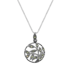 Collier argent 925 marcassites 40 cm
