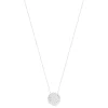 Collier argent 925 médaille martelée 45 cm