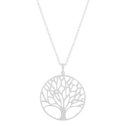 Collier argent 925 motif arbre de vie 45cm