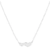 Collier argent 925 motif coeurs 45 cm