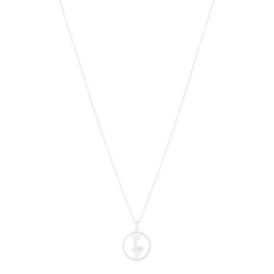 Collier argent 925 motif danseuse 45cm
