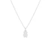 Collier argent 925 motif ourson et zirconias 45cm