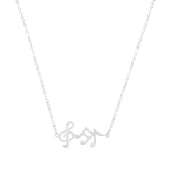Collier argent 925 notes de musique 45cm