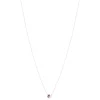Collier argent 925 perle de Chine grenat rhodolite et topaze blanche 45cm