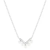 Collier argent 925 perle de Chine et zirconias 45cm