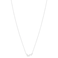 Collier argent 925 perles de Chine et zirconias 45cm
