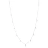 Collier argent 925 perles de Chine et zirconias 45cm