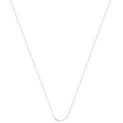 Collier argent 925 perles de Chine et zirconias 45cm