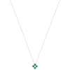 Collier argent 925 pierres synthétiques et zirconias 45cm