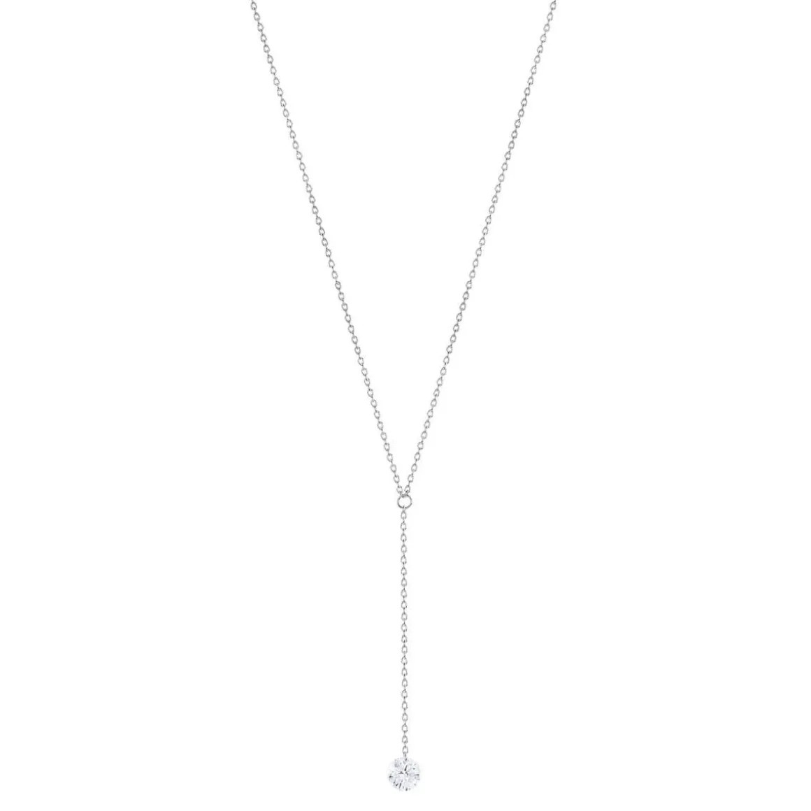 Collier argent 925 zirconia 45 cm