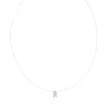 Collier argent 925 zirconia 45 cm