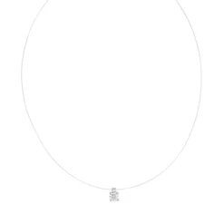 Collier argent 925 zirconia 45 cm