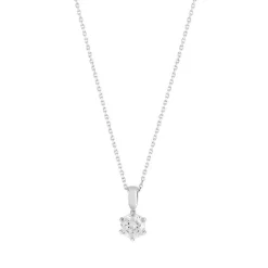 Collier argent 925 zirconia 45 cm