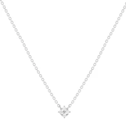 Collier argent zirconias 45 cm