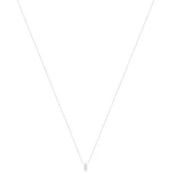 Collier argent 925 zirconias 45 cm