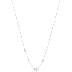 Collier argent 925 zirconias 45 cm