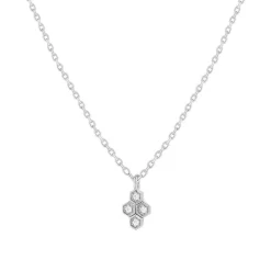 Collier argent 925 zirconias 45 cm