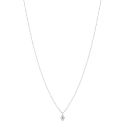 Collier argent 925 zirconias 45 cm