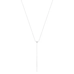Collier argent 925 zirconias 48cm