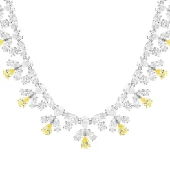 Collier argent 925 zirconias 40 cm