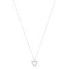 Collier argent 925 zirconias 45 cm, motif triangle