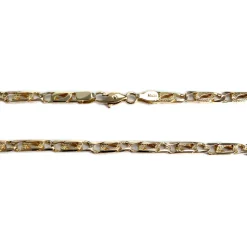 Collier d'occasion en or jaune 585, maille fantaisie, 52.5 cm