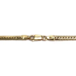 Collier d'occasion en or jaune 750, maille anglaise, 42.5 cm