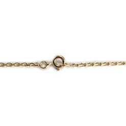Collier d'occasion en or jaune 750, maille filigrane, perles de culture, 50 cm