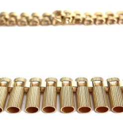 Collier d'occasion en or jaune 750, maille fantaisie, 42 cm
