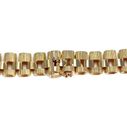 Collier d'occasion en or jaune 750, maille fantaisie, 42 cm