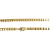 Collier d'occasion en or jaune 750, maille fantaisie, 59.5 cm