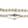 Collier d'occasion or 750 blanc diamant perle de culture du japon