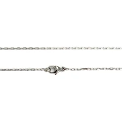 Collier d'occasion or 750 blanc maille forçat