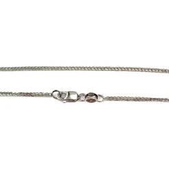 Collier d'occasion or 750 blanc saphir diamant