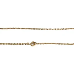 Collier d'occasion or 750 jaune améthyste 52cm