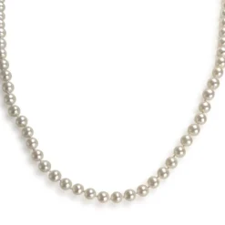 Collier d'occasion or 750 jaune chocker perle de culture de chine