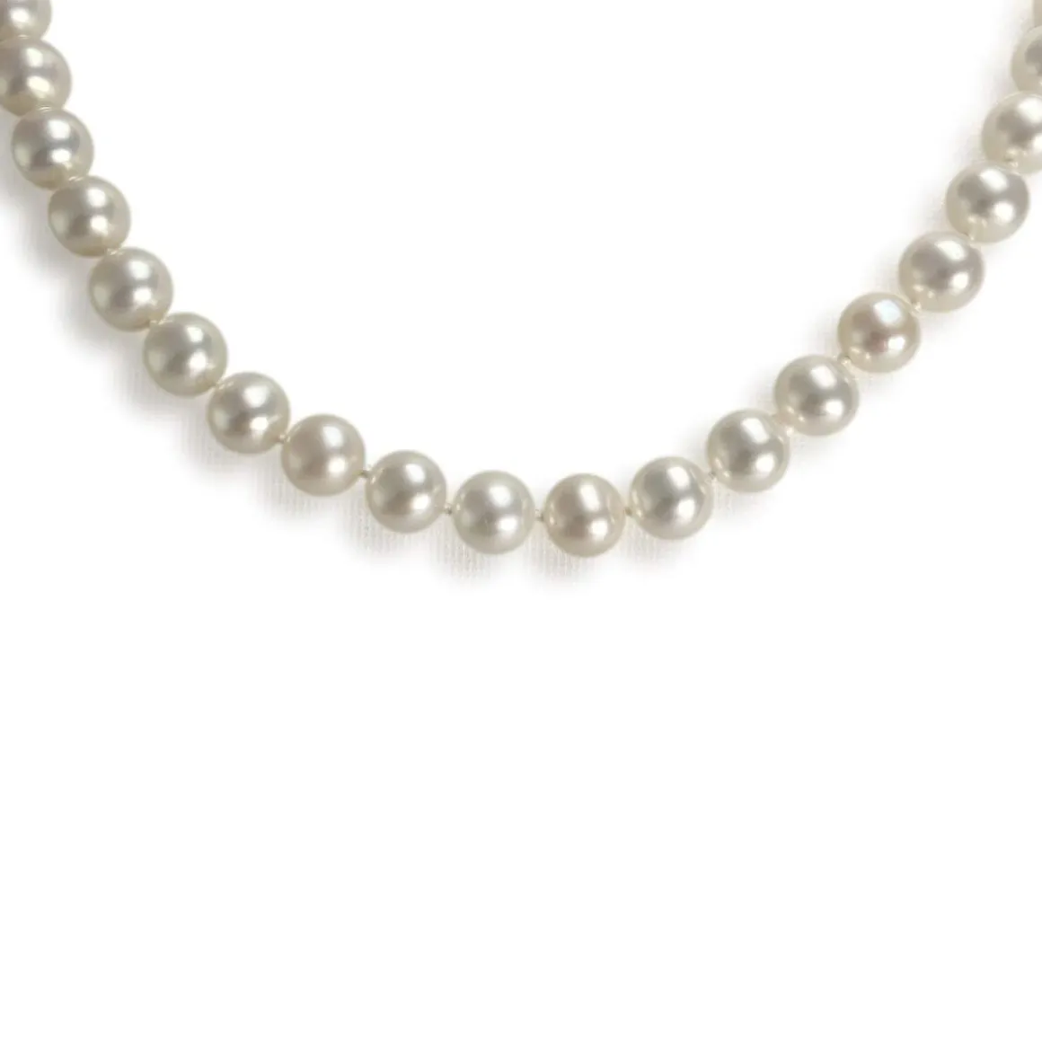 Collier d'occasion or 750 jaune choker perle de culture