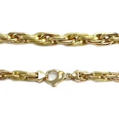 Collier d'occasion or 750 jaune maille torsadée 45 cm