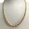 Collier d'occasion or 750 jaune maille torsadée 49cm