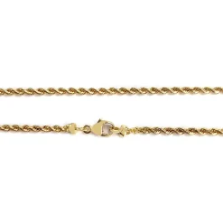 Collier d'occasion or 750 jaune maille torsadée 45cm