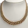 Collier d'occasion or jaune 750, maille américaine, 42.5 cm